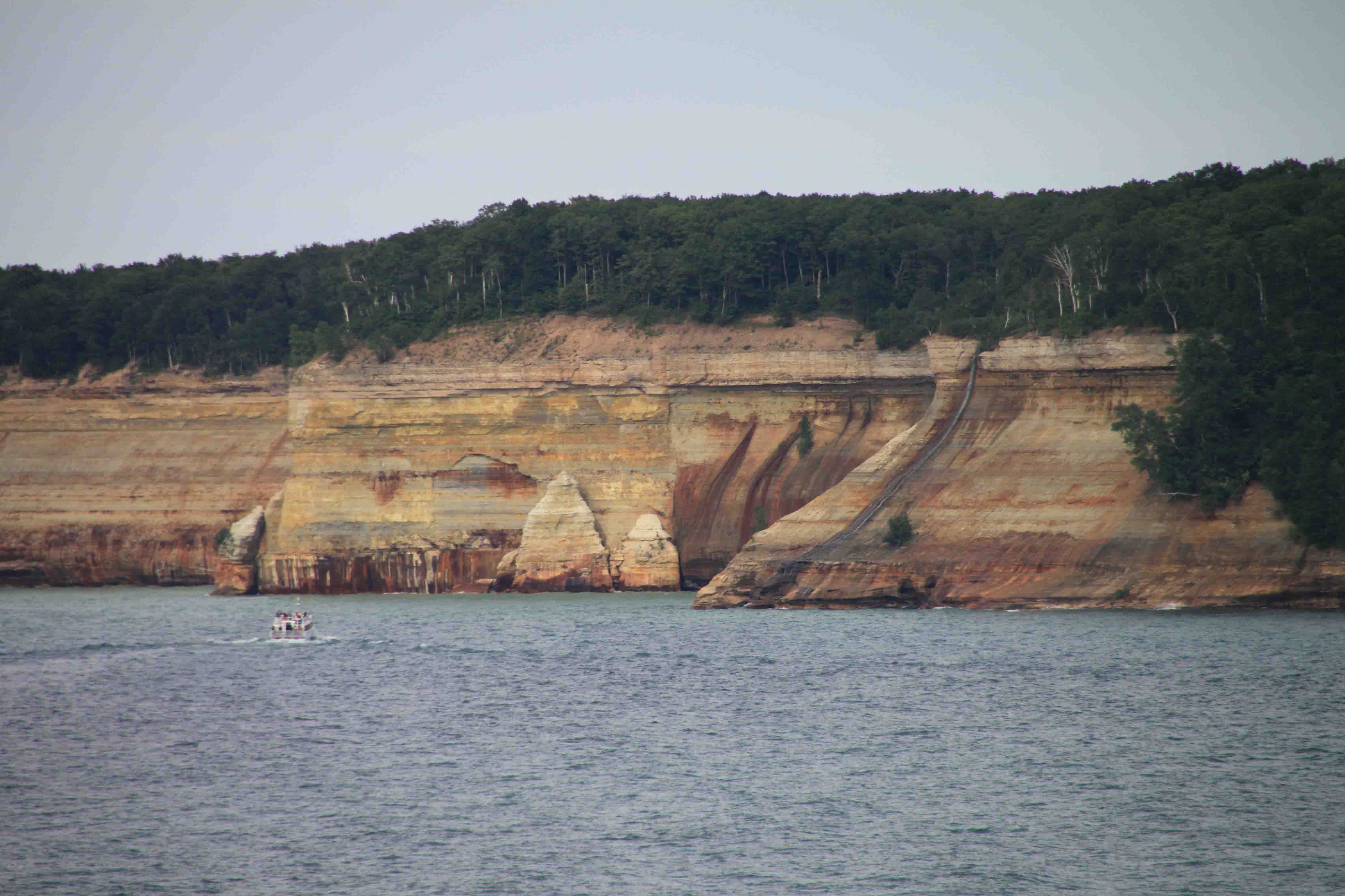 painted rocks national lakesshore on Michigan's upper peninsula