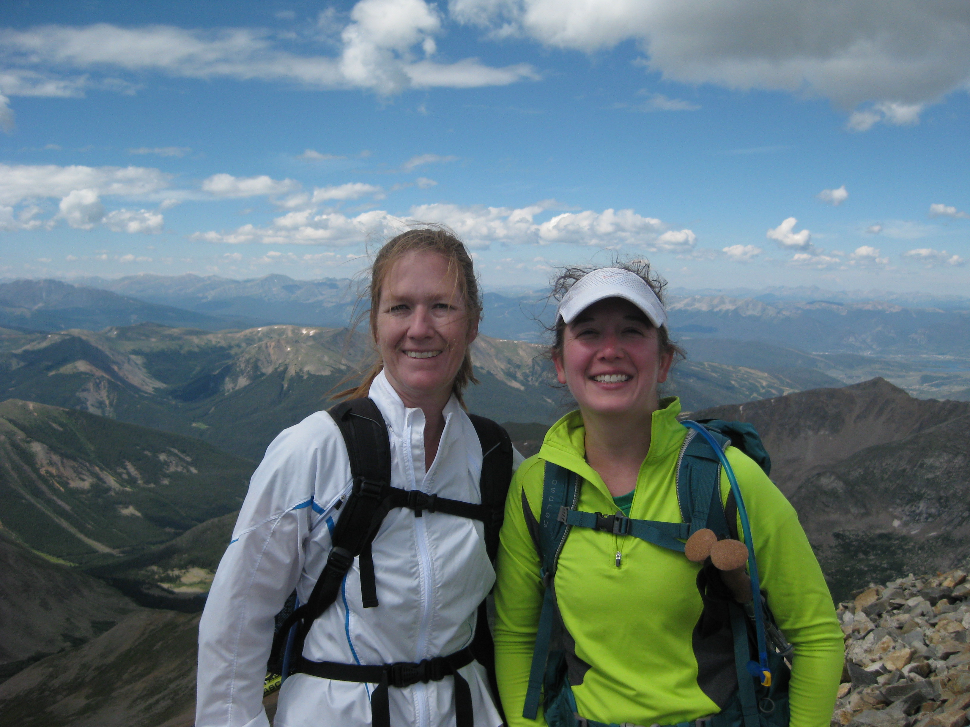 on the summit of gray's