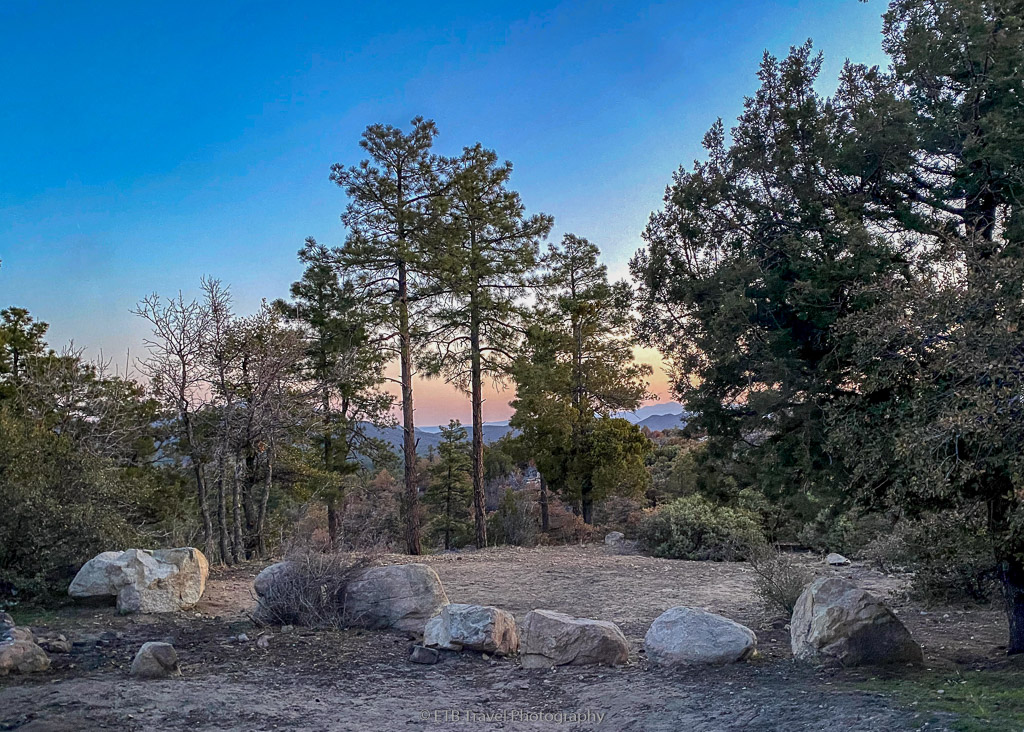 sunrise from my campsite on Thumb Butte Road