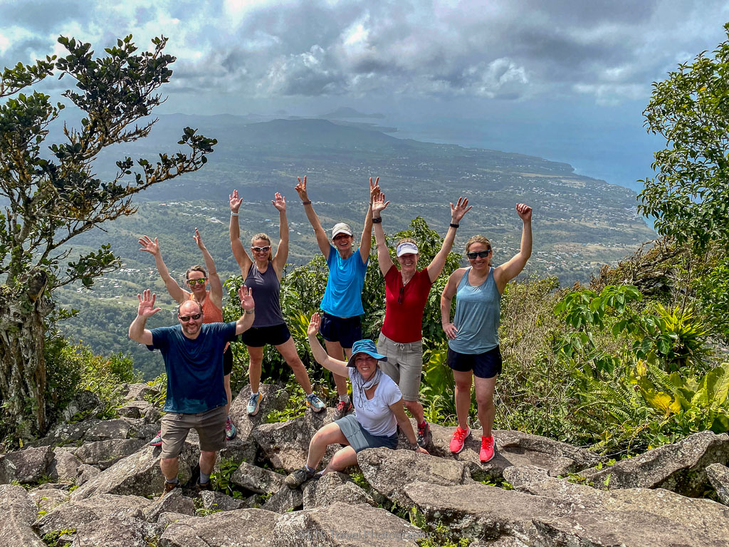 On the summit of Gros Piton